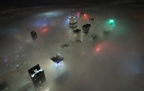Toronto above the fog 