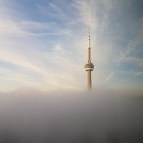 Toronto above the fog