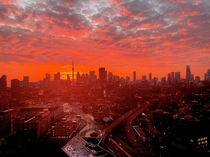 Toronto at sunset tonight 