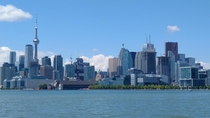 Toronto Skyline Polson Pier
