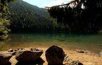 Tovel Lake Trentino Italy 