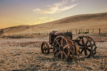Tractor on an s-era farm California 