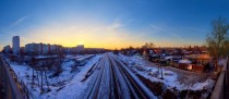 Train tracks in Tula Russia  photo by Alexei Gorokhov