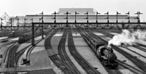 Trains at Union Station Washington DC c 