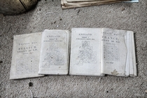 Trench Maps From the First World War Left Behind in an Abandoned House with Many Other War Relics 
