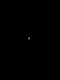 Tried taking a picture of Saturn today Cant wait to buy a better eyepiece
