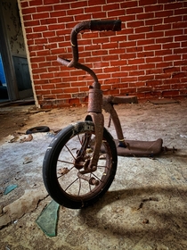 Trike left in an abandoned farmhouse Ontario Canada