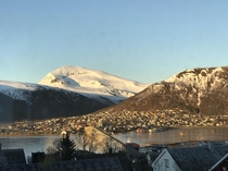 Troms Norway by midnight sun 