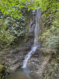 Tropical waterfall at the Tiskita Nature Preserve in Costa Rica   x 