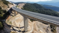 Tsagaropoulou Bridge part of Ionia Odos Highway Greece 