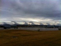 Tsunami-shaped clouds rolling across Alabama 
