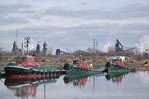 Tugs on the Rouge River MI