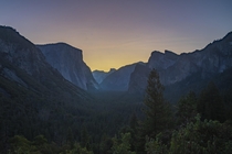 Tunnel View sunrise Yosemite 