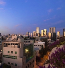 Twilight time over Tel Aviv