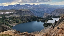 Twin Lakes along the Beartooth Pass in Wyoming 