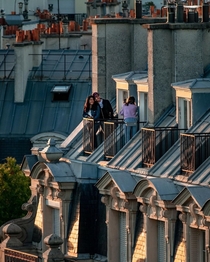 Two-level dorm windows in Paris