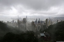 Typhoon Utor approaching Hong Kong 
