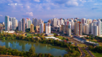 Typical skyline of a medium-sized city in the interior of Brazil Londrina - PR credit Vilson Vieira