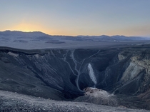 Ubehebe Crater at Sunset in Death Valley National Park CA 