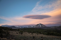 UFO clouds over Haystack Mountain near Moab UT 
