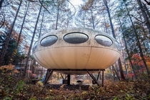 UFO House made in the s found abandoned in Japanese woods 
