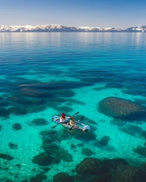 Unbelievable crystal clear water in Lake Tahoe Nevada Image credit to httpsinstagramcomclearlytahoe 