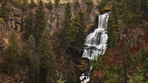 Undine Falls on Lava Creek Yellowstone National Park 