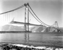 Unfinished Golden Gate Bridge  