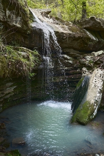 Unnamed waterfall in the Ozark mountains AR 