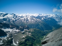 Uri Alps mountain range in Switzerland 