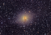 Using amateur equipment I photographed Centaurus A galaxy from my backyard in the city