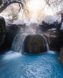 Utah hot springs in the winter are dreamy 