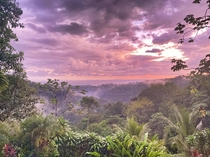 Uvita Costa Rica - View from my back porch after rainy sunset 