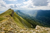 Valserine valley in the Jura Mountains Ain France 