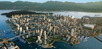 Vancouver Canada from above 