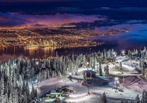 Vancouver from the summit of Grouse Mountain by Pierre LeClerc