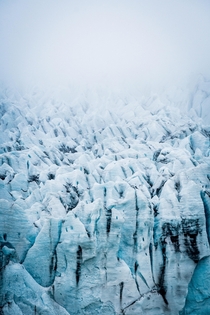 Vatnajkull Glacier Wall photographed in Fjallsrln Southeastern Iceland  - Instagram sam_berube