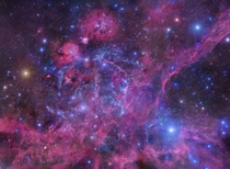 Vela Supernova Remnant Mosaic Image Credit amp Copyright Robert GendlerRoberto Colombari Digitized Sky SurveyPOSS II 