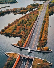 Veluwemeer Aqueduct the Netherlands