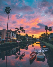 Venice Beach Canals Los Angeles via Pinterest
