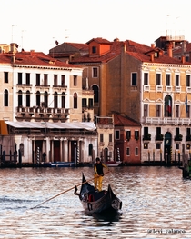 Venice historical buildings on Canal Grande