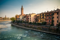 Verona Italy and the Adige River 