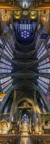 Vertical picture of a church 