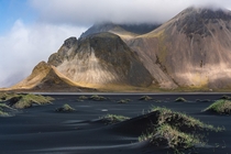 Vestrahorn on the Stokksnes peninsula in south-east Iceland 