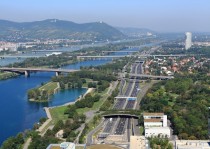Vienna Austria - highways and bridges 