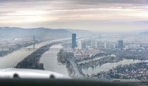 Vienna Skyline from the Air 