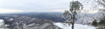 View during winter  at McAfees Knob off the Appalachian Trail  x-post from rwinterporn
