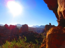 View from a cave in Cederberg Wilderness South Africa 