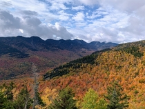 View from Big Slide Mountain Adirondack High Peaks region 