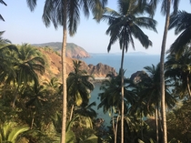 View from Cabo de Rama Goa India 